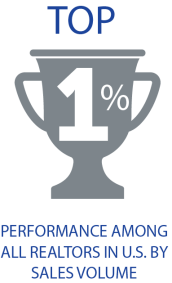 Top 1% Performance Among All Realtors in U.S. by Sales Volume